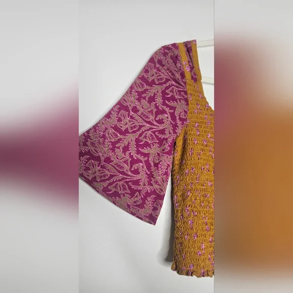 Free People Marigold Combo Top NWT - Picture 4 of 7